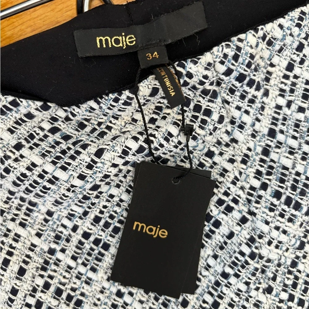 Maje Jitrole Tweed MIDI Skirt - Picture 8 of 15